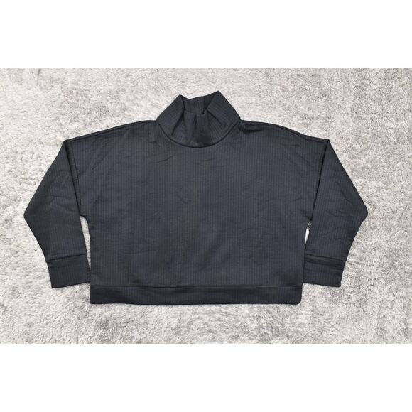 Gap Women's Plus Size XXL Black Pullover Sweater Polyester High Neck Solid - Picture 2 of 9